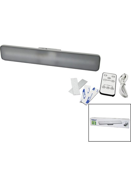 Kumandalı - Zaman - Işık Gücü Ayarlı Metal Askılı - USB Şarjlı Lamba Fener 20SMD LED (4887)