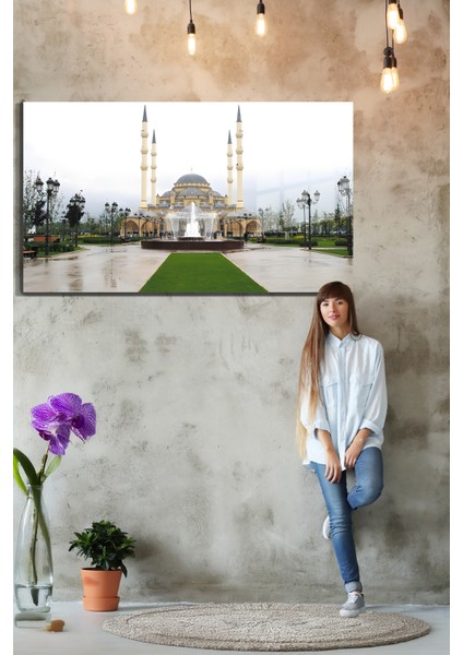 Şehirler ve Manzaralar, Yapay Zeka Destekli, 3D Dekoratif Baskı Yatay Cam Tablo 382