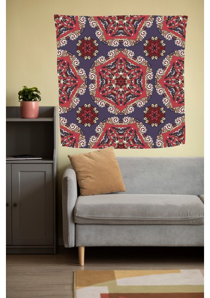 Bohem,yoga, Meditasyon,burçlar ve Mandala Temalı, Duvar Örtüsü 9