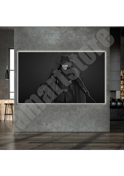 LED Işıklı Kanvas Tablo, 3D Dekoratif Baskılı Tablo Yapay Zeka Destekli Modern Tasarımlar 267