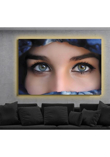 LED Işıklı Kanvas Tablo, 3D Dekoratif Baskılı Tablo Yapay Zeka Destekli Modern Tasarımlar 346