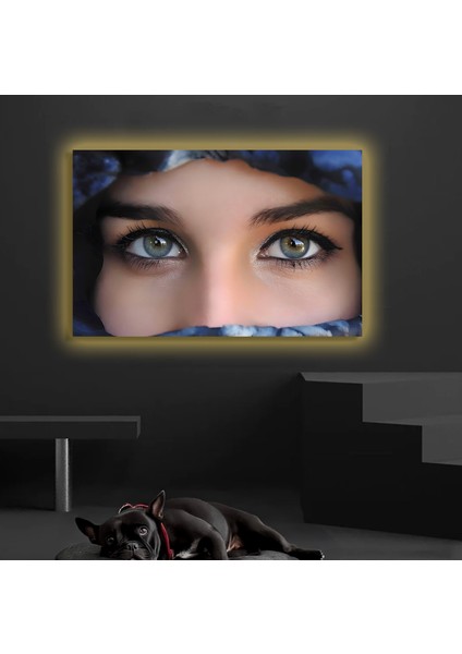LED Işıklı Kanvas Tablo, 3D Dekoratif Baskılı Tablo Yapay Zeka Destekli Modern Tasarımlar 346