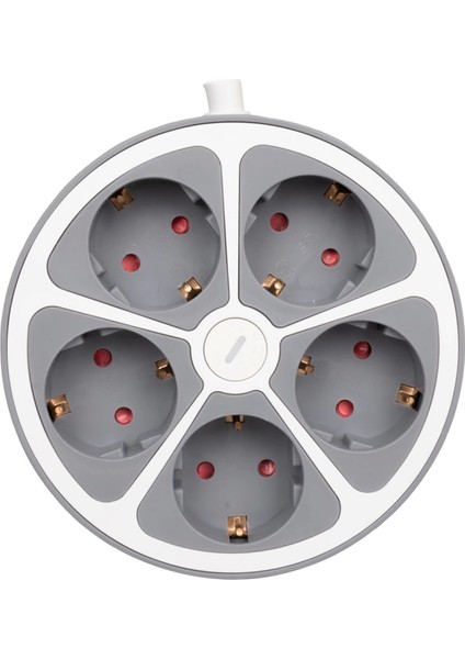 5li Anahtarlı 1.5 Metre Grup Priz VE-G605Y