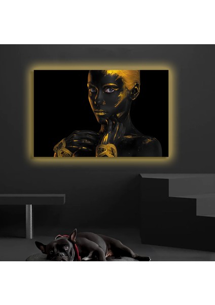 LED Işıklı Kanvas Tablo, 3D Dekoratif Baskılı Tablo Yapay Zeka Destekli Modern Tasarımlar 460