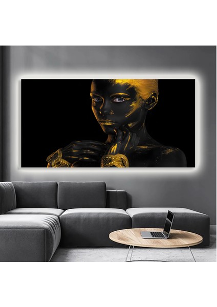 LED Işıklı Kanvas Tablo, 3D Dekoratif Baskılı Tablo Yapay Zeka Destekli Modern Tasarımlar 460