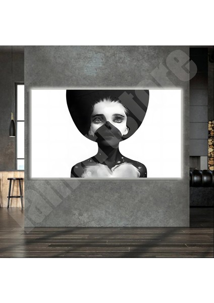 LED Işıklı Kanvas Tablo, 3D Dekoratif Baskılı Tablo Yapay Zeka Destekli Modern Tasarımlar 459