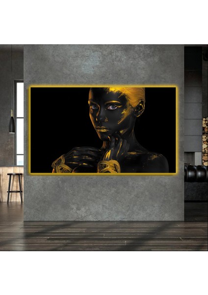 LED Işıklı Kanvas Tablo, 3D Dekoratif Baskılı Tablo Yapay Zeka Destekli Modern Tasarımlar 460