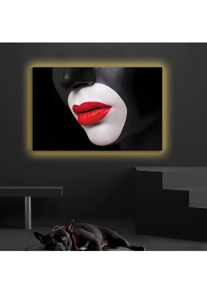 LED Işıklı Kanvas Tablo, 3D Dekoratif Baskılı Tablo Yapay Zeka Destekli Modern Tasarımlar 522
