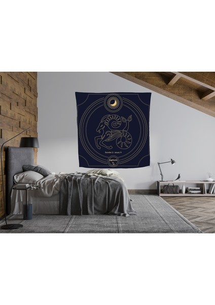 Bohem,yoga, Meditasyon,burçlar ve Mandala Temalı, Duvar Örtüsü 22
