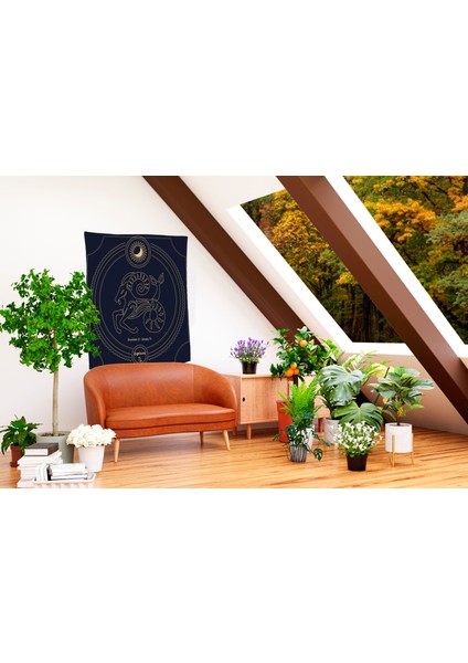 Bohem,yoga, Meditasyon,burçlar ve Mandala Temalı, Duvar Örtüsü 22