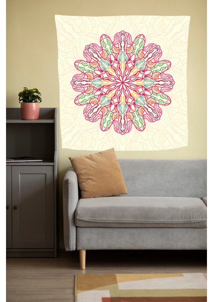 Bohem,yoga, Meditasyon,burçlar ve Mandala Temalı, Duvar Örtüsü 72