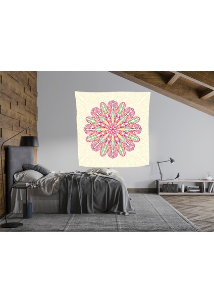 Bohem,yoga, Meditasyon,burçlar ve Mandala Temalı, Duvar Örtüsü 72