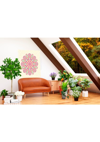 Bohem,yoga, Meditasyon,burçlar ve Mandala Temalı, Duvar Örtüsü 72
