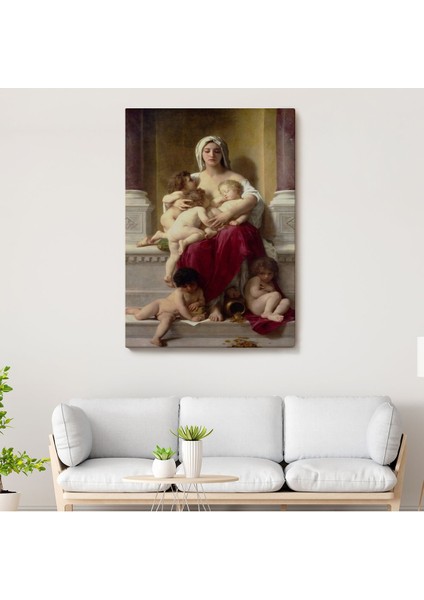 Yetiştirme Yurdundaki Kadın ve Çocuklar Duvar Tablosu William-Adolphe BOUGUEREAU-6147 fiyatları
