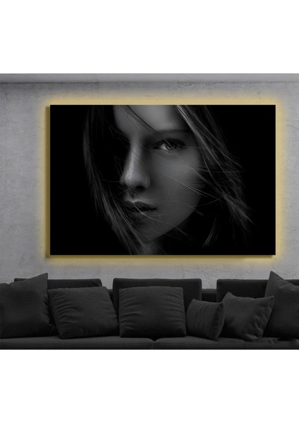 LED Işıklı Kanvas Tablo, 3D Dekoratif Baskılı Tablo Yapay Zeka Destekli Modern Tasarımlar 201