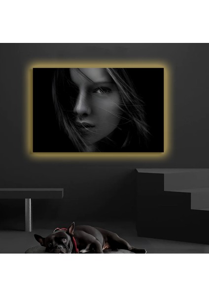 LED Işıklı Kanvas Tablo, 3D Dekoratif Baskılı Tablo Yapay Zeka Destekli Modern Tasarımlar 201