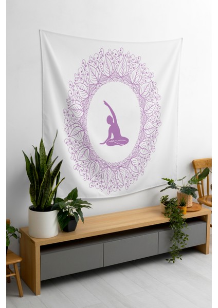 Bohem,yoga, Meditasyon,burçlar ve Mandala Temalı, Duvar Örtüsü 43