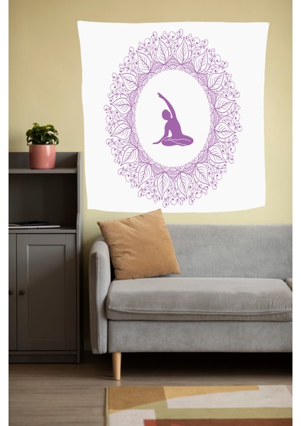Bohem,yoga, Meditasyon,burçlar ve Mandala Temalı, Duvar Örtüsü 43