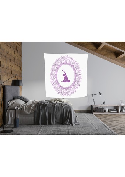 Bohem,yoga, Meditasyon,burçlar ve Mandala Temalı, Duvar Örtüsü 43