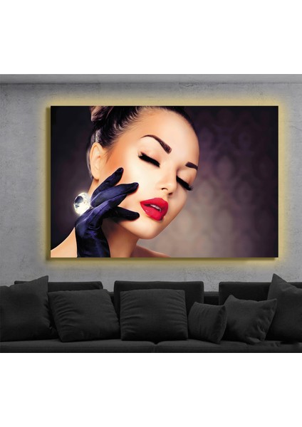 LED Işıklı Kanvas Tablo, 3D Dekoratif Baskılı Tablo Yapay Zeka Destekli Modern Tasarımlar 226