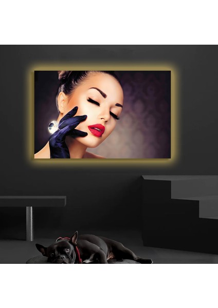 LED Işıklı Kanvas Tablo, 3D Dekoratif Baskılı Tablo Yapay Zeka Destekli Modern Tasarımlar 226