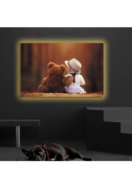LED Işıklı Kanvas Tablo, 3D Dekoratif Baskılı Tablo Yapay Zeka Destekli Modern Tasarımlar 381