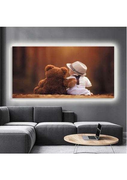 LED Işıklı Kanvas Tablo, 3D Dekoratif Baskılı Tablo Yapay Zeka Destekli Modern Tasarımlar 381
