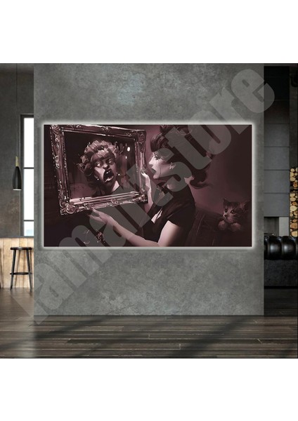 LED Işıklı Kanvas Tablo, 3D Dekoratif Baskılı Tablo Yapay Zeka Destekli Modern Tasarımlar 386