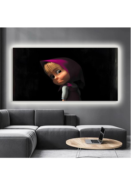 LED Işıklı Kanvas Tablo, 3D Dekoratif Baskılı Tablo Yapay Zeka Destekli Modern Tasarımlar 341