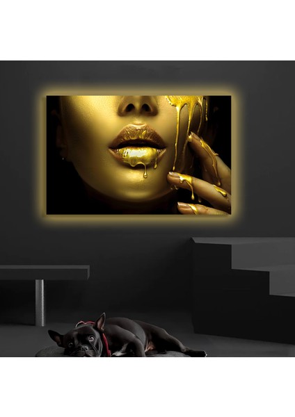 LED Işıklı Kanvas Tablo, 3D Dekoratif Baskılı Tablo Yapay Zeka Destekli Modern Tasarımlar 430