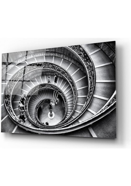 Spiral Merdivenler Cam Tablo | Hediyelik, Dekoratif, Ofis, Mutfak
