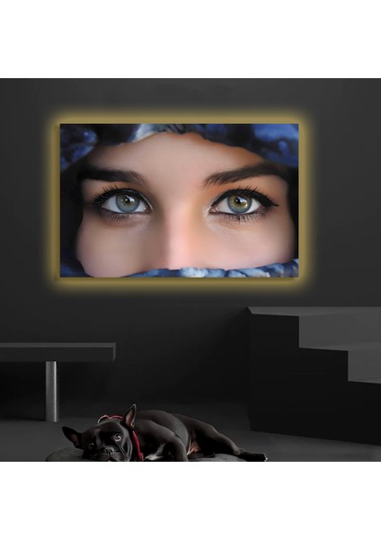 LED Işıklı Kanvas Tablo, 3D Dekoratif Baskılı Tablo Yapay Zeka Destekli Modern Tasarımlar 345