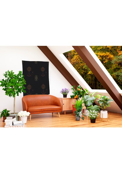 Bohem,yoga, Meditasyon,burçlar ve Mandala Temalı, Duvar Örtüsü 32