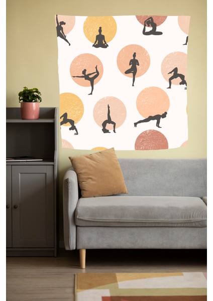 Bohem,yoga, Meditasyon,burçlar ve Mandala Temalı, Duvar Örtüsü 38