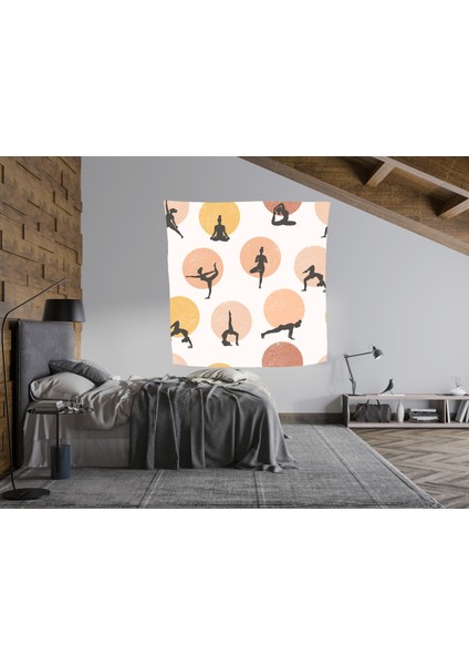 Bohem,yoga, Meditasyon,burçlar ve Mandala Temalı, Duvar Örtüsü 38