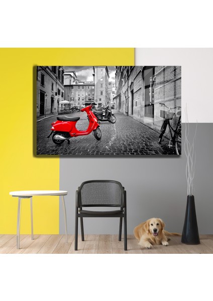 Şehirler ve Manzaralar, Yapay Zeka Destekli, 3D Dekoratif Baskı Yatay Cam Tablo 15