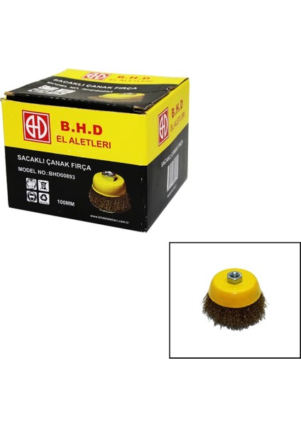 100MM Saçaklı Çanak Fırça (4887)