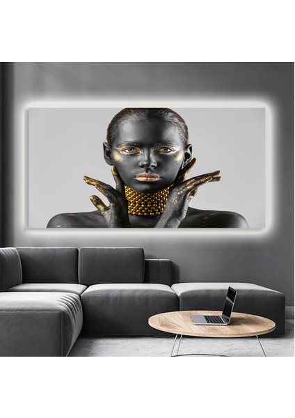 LED Işıklı Kanvas Tablo, 3D Dekoratif Baskılı Tablo Yapay Zeka Destekli Modern Tasarımlar 436