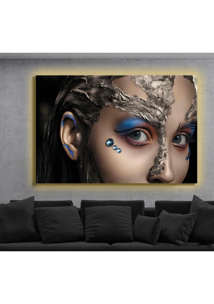 LED Işıklı Kanvas Tablo, 3D Dekoratif Baskılı Tablo Yapay Zeka Destekli Modern Tasarımlar 286
