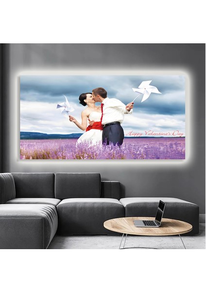 LED Işıklı Kanvas Tablo, 3D Dekoratif Baskılı Tablo Yapay Zeka Destekli Modern Tasarımlar 408