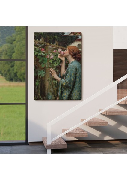 Gül Koklayan Güzel Helen Dekoratif Duvar TABLOSU-6138 fırsatları