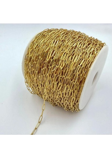 0.6 mm Çelik Gold Ataç Serenay Kolye Bileklik Zinciri 1 Metre