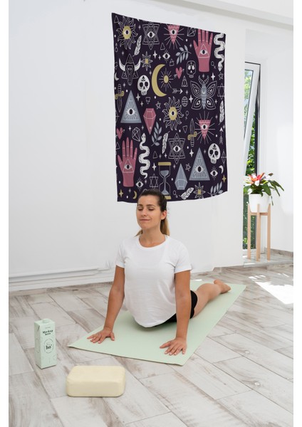 Bohem,yoga, Meditasyon,burçlar ve Mandala Temalı, Duvar Örtüsü 94 fiyatları