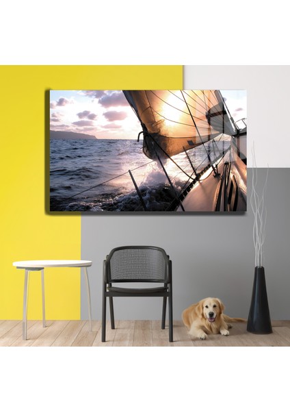 Doğa, Manzara 3D Dekoratif Baskı Yatay Cam Tablo 01