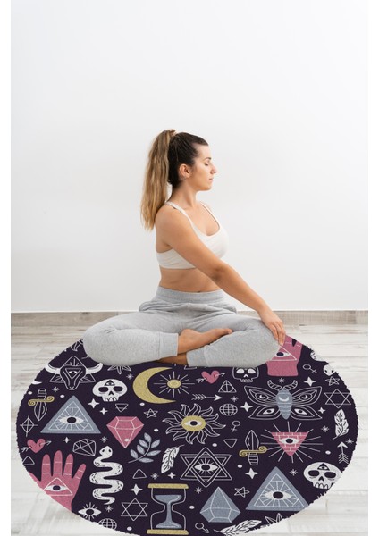 Yoga, Meditasyon,burçlar ve Mandala Temalı, Meditasyon Halısı 94 fırsatları
