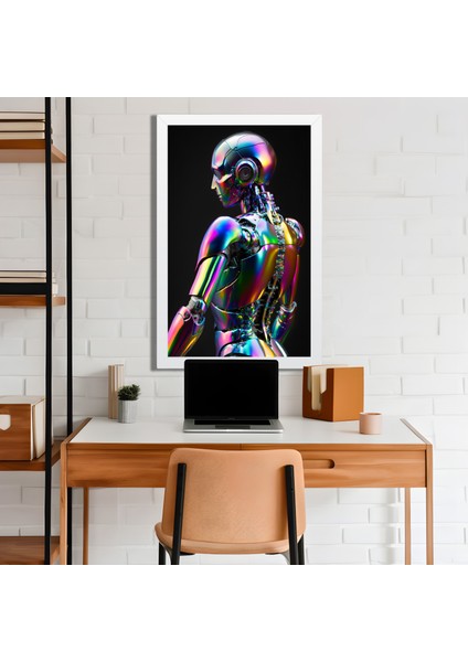 Space, Uzay, Yapay Zeka Mdf Plastik Çerçeveli Dekoratif Tablo 184