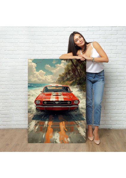 Kırmızı Mustang TABLO-7910