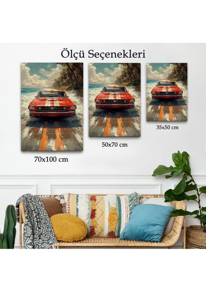 Kırmızı Mustang TABLO-7910