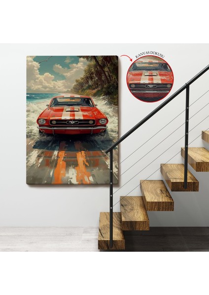 Kırmızı Mustang TABLO-7910
