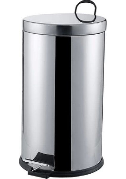 Pedallı 16LT Krom Metal Çöp Kovası (4887) fiyatları